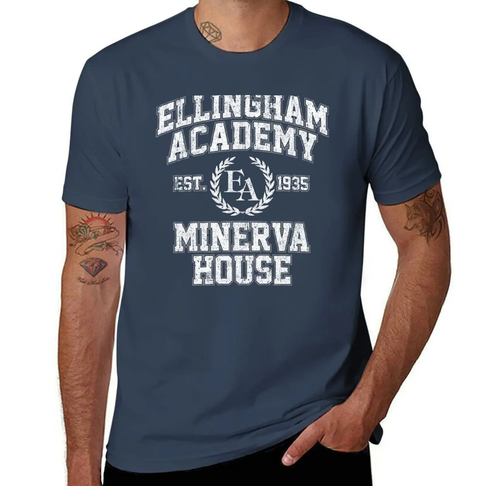 

Ellingham Academy Minerva House T-Shirt anime clothes animal prinfor boys mens clothing