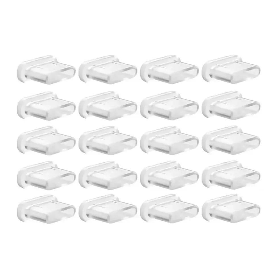 1/20 Stück Typ C Anti-Staub-Stecker Silikon USB C Ladeanschluss Staubschutz Schutz für iPhone 15 16 Samsung Galaxy S25 Staubstecker