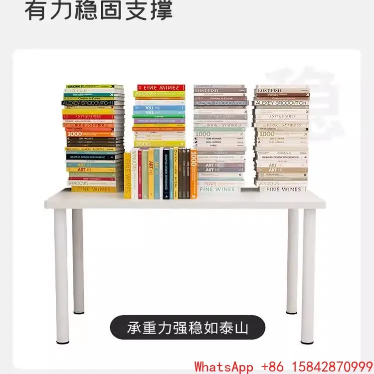 طاولة دراسة بسيطة لغرفة النوم المنزلية لسطح المكتب، مكتب مستطيل بسيط #5