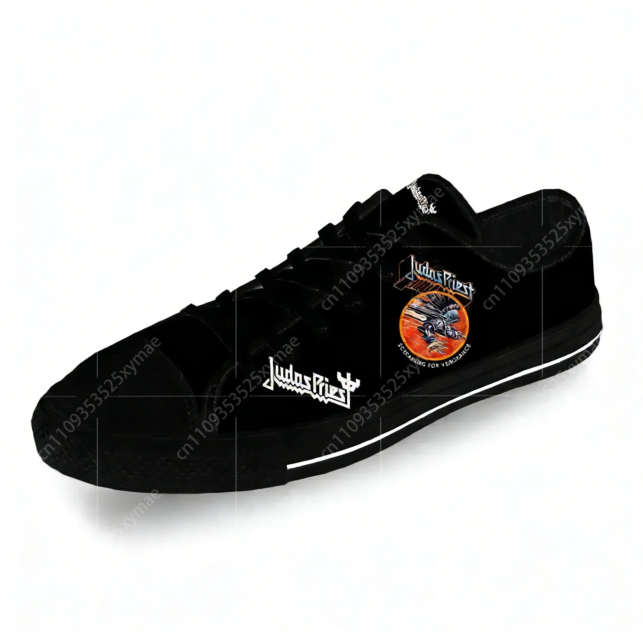 

Judas Priest Rock Band Metal Casual Cloth 3D Print Low Top Canvas Fashion Shoes Men Women Lightweight Breathable Sneakers