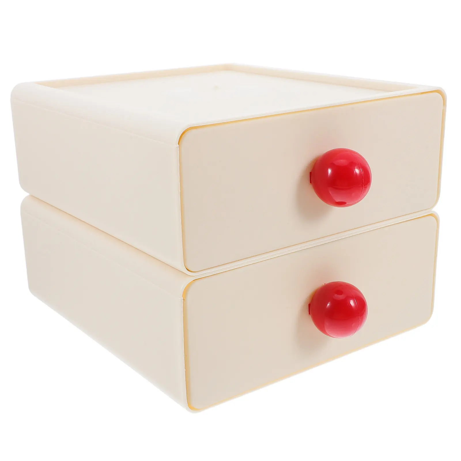 2Pcs Cute Storage Box for Desk Multifunctional Stationery Organizer Office Accessories Home Desktop Tidy Set