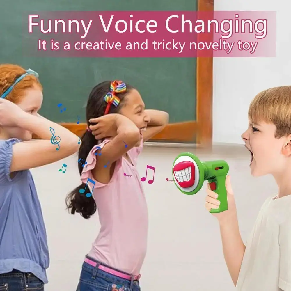 Children’s Voice Changer Loudspeaker Toy Electric Megaphone Roleplay Prank Props Kid Electronic Gift Xmas Party top quality