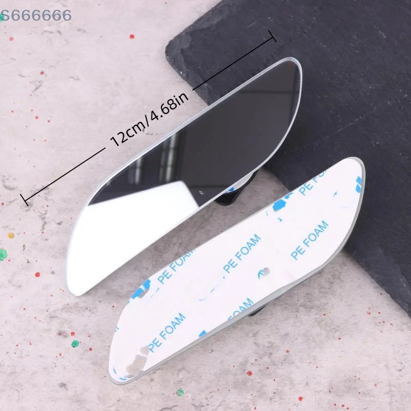 2 قطعة 360 ° مرايا الرؤية الخلفية المساعدة القابلة للتعديل بدون إطار مرآة صغيرة للسيارة بزاوية واسعة مرايا السيارة العمياء #3