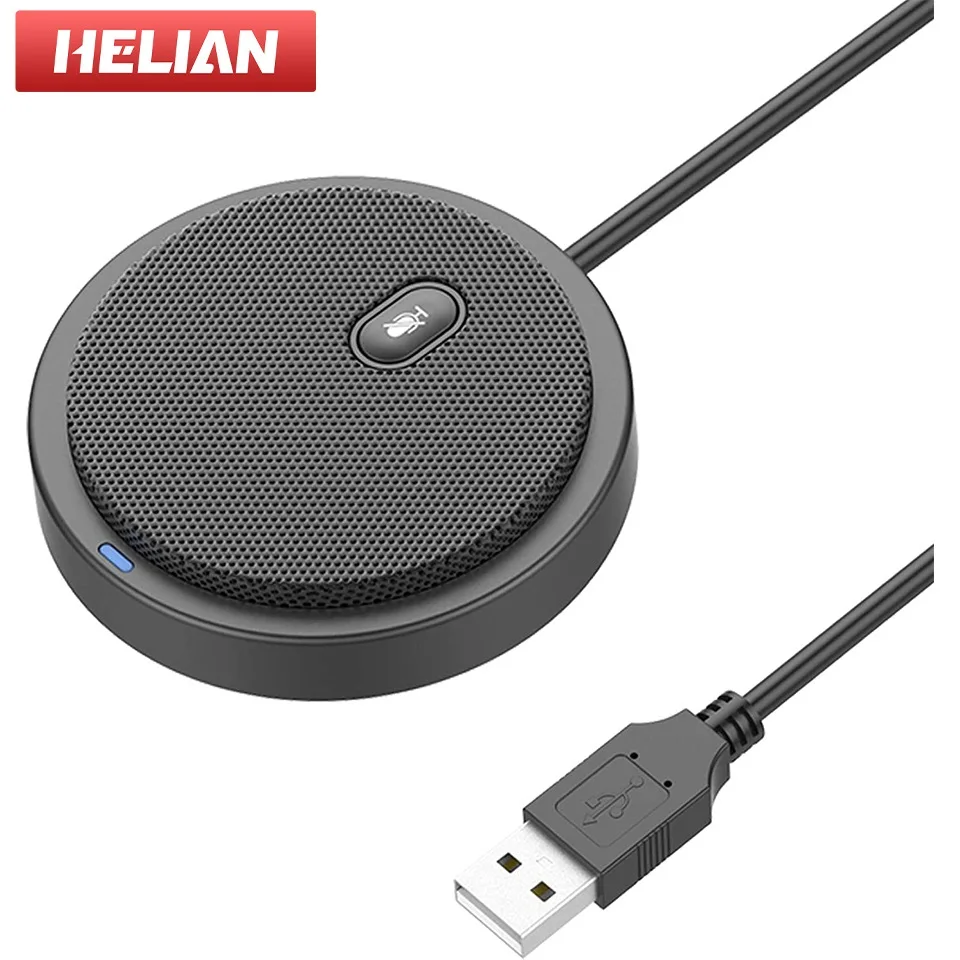 Conferentie Microfoon 360 ° Omnidirectionele Usb Computer Speakerphone Ruisonderdrukking/Echo Annulering Voor 8-10 Mensen Vergadering