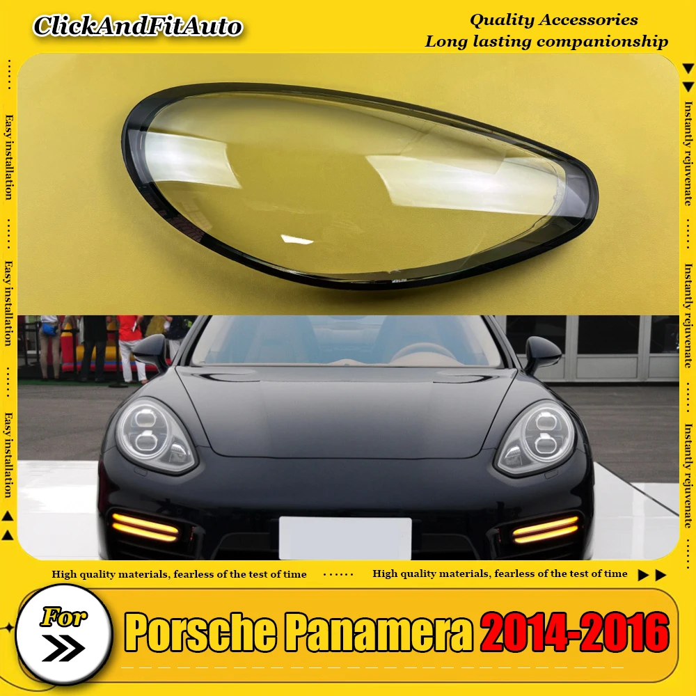 

For Porsche Panamera 2014-2016 Headlamp Cover Transparent Lamp Headlight Shell Lens Plexiglass Replace The Original Lampshade