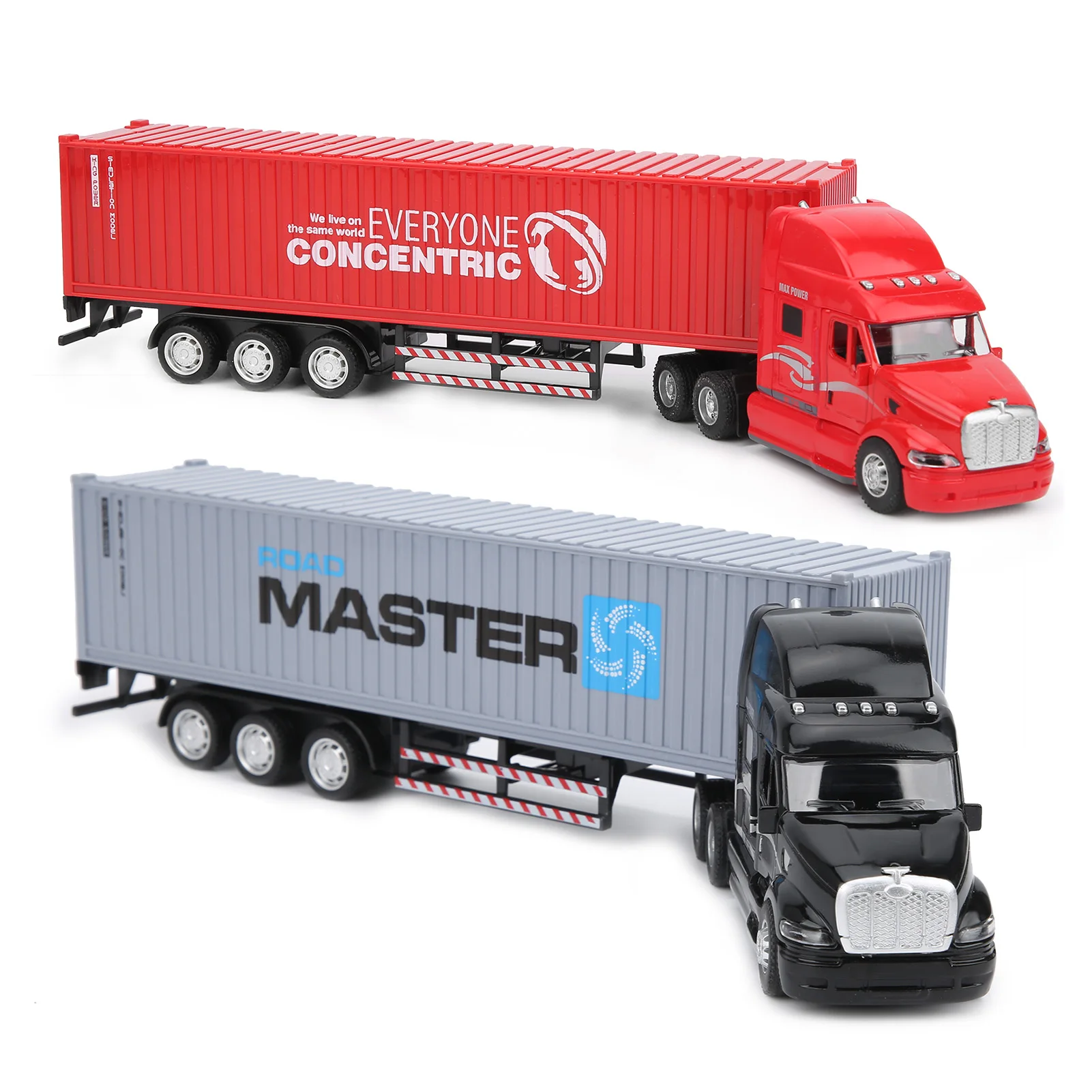 Car Toy Alloy Simulation Container Car Model Children Kid Pull Back Car with Sound Light Alloy Car Model Children Pull‑Back Car