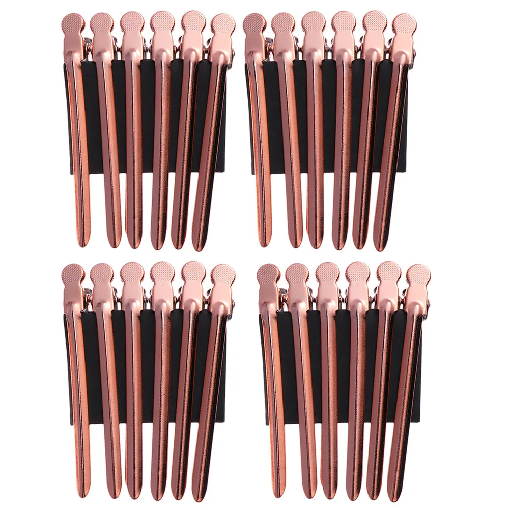 

Набор из 24 секционных заколок для волос из нержавеющей стали профессионального качества для укладки, завивки, мытья лица, макияжа и домашнего использования