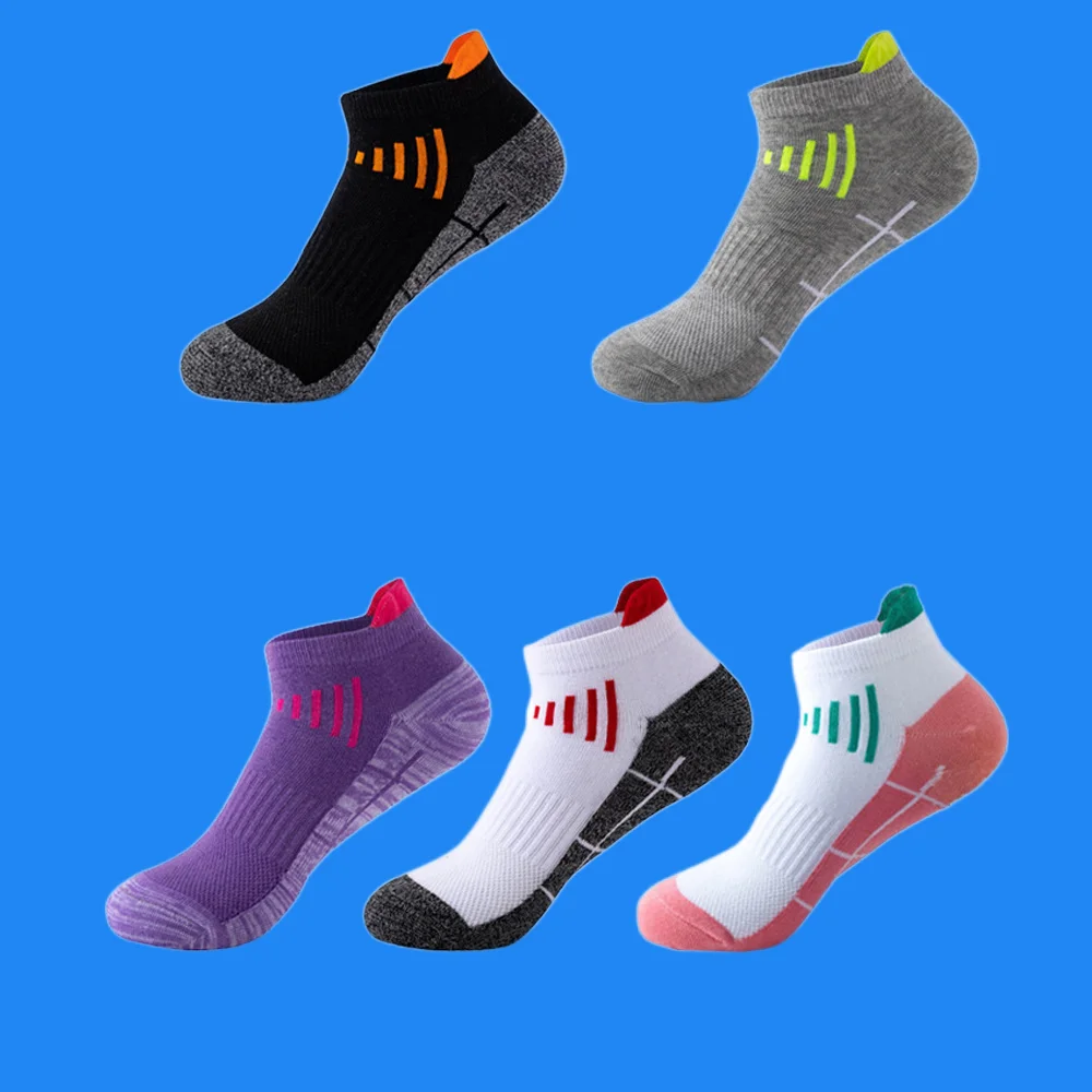 5/10 Pairs New High Quality Men's Sports Boat Socks The Fashion Sport Running Men Women Breathable Sweat Absorption Short Socks