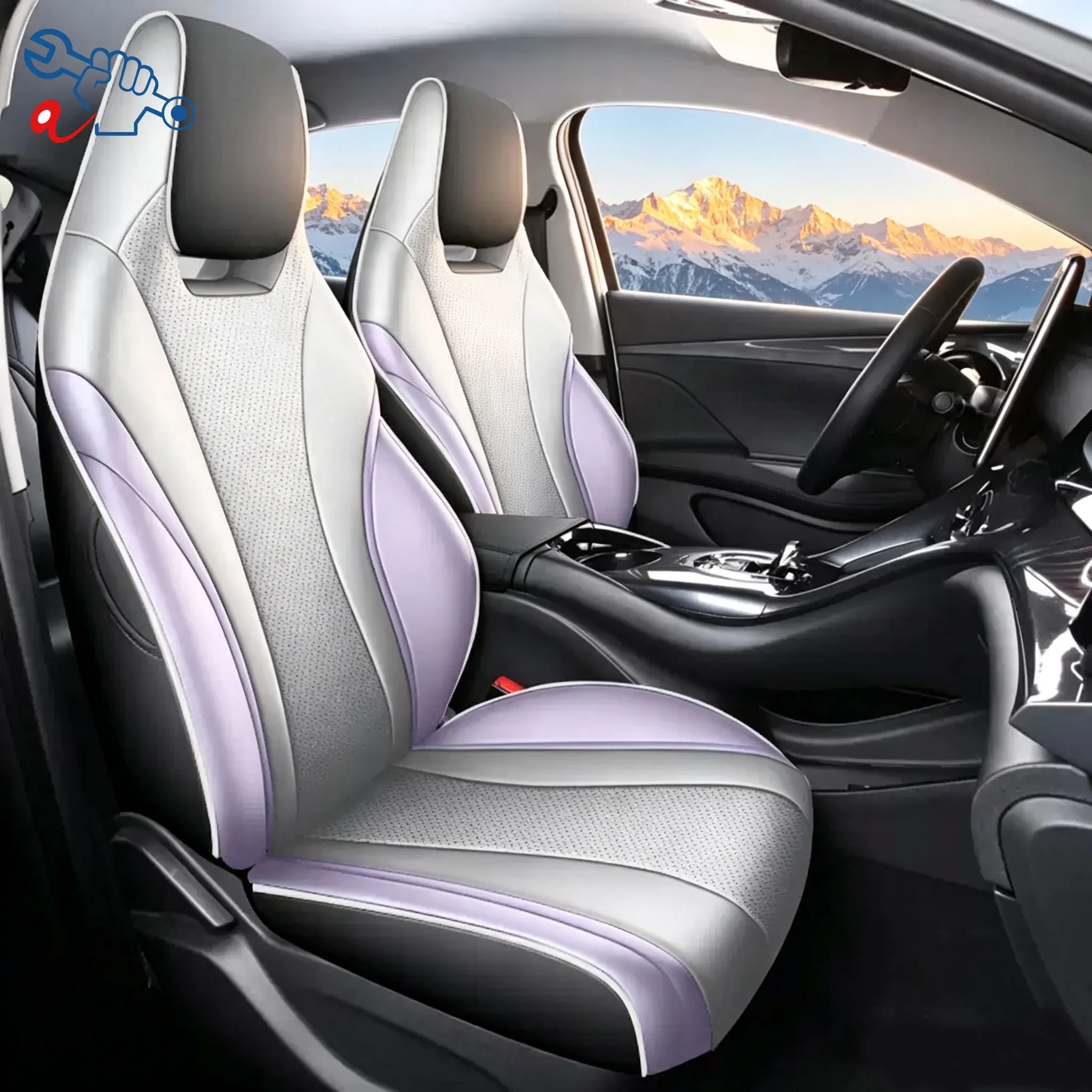Left-Drive Car Seat Cover For BYD Dolphin 2021-2025 Custom Fit Full Surround Seat Cushions All Weather Protective Covers Car