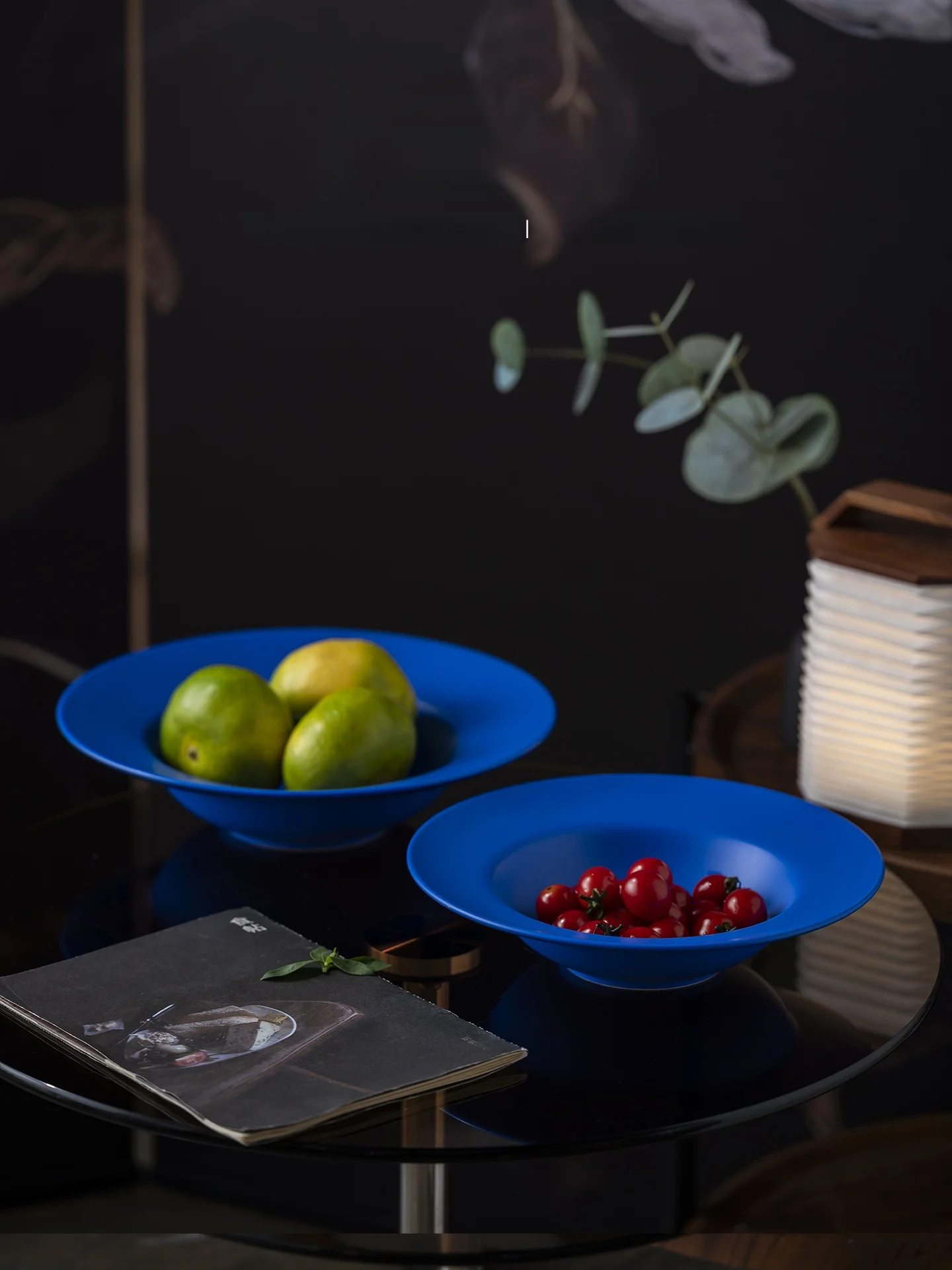 

Синяя овальная глубокая тарелка Cerc Fi Plate: высокая эстетическая ценность, тонкая работа, для домашнего использования, подходит для микроволновой печи