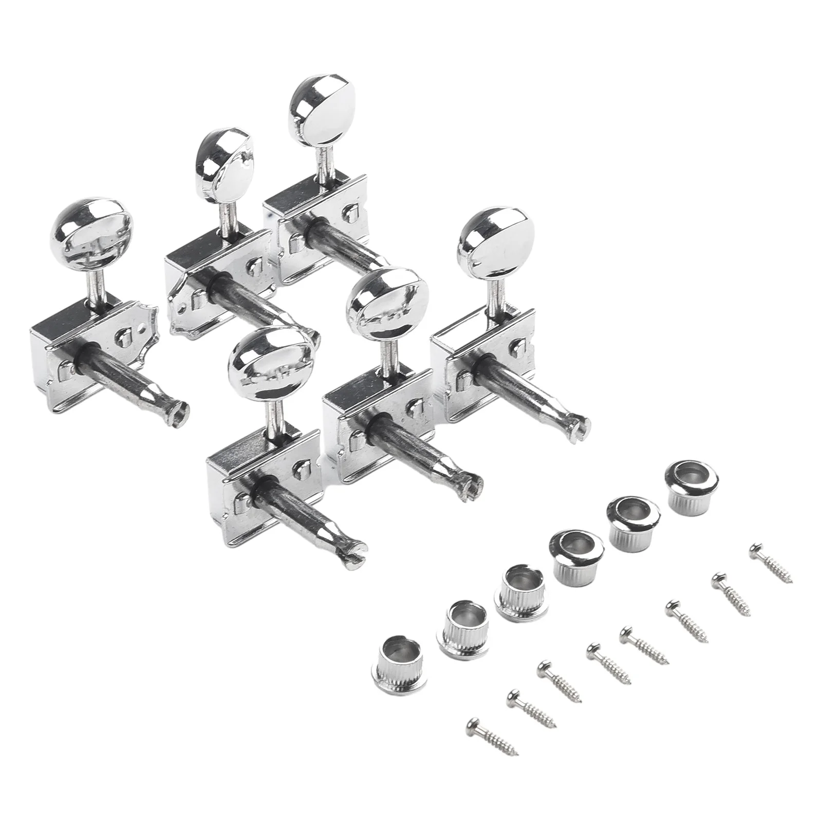 Machine Heads Improve Your Guitar\\\'s Tuning Stability and Style with 6R Vintage Style ST Electric Tuning Pegs Silver