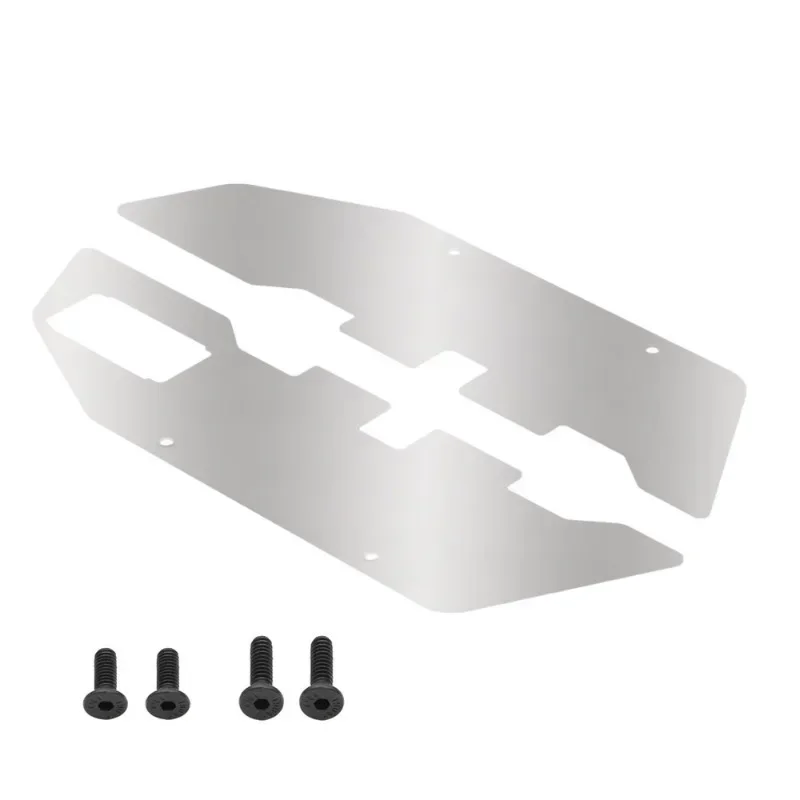 Protezione per armatura del telaio anteriore e posteriore in acciaio inossidabile per Traxxas Slash 2WD 1/10 RC