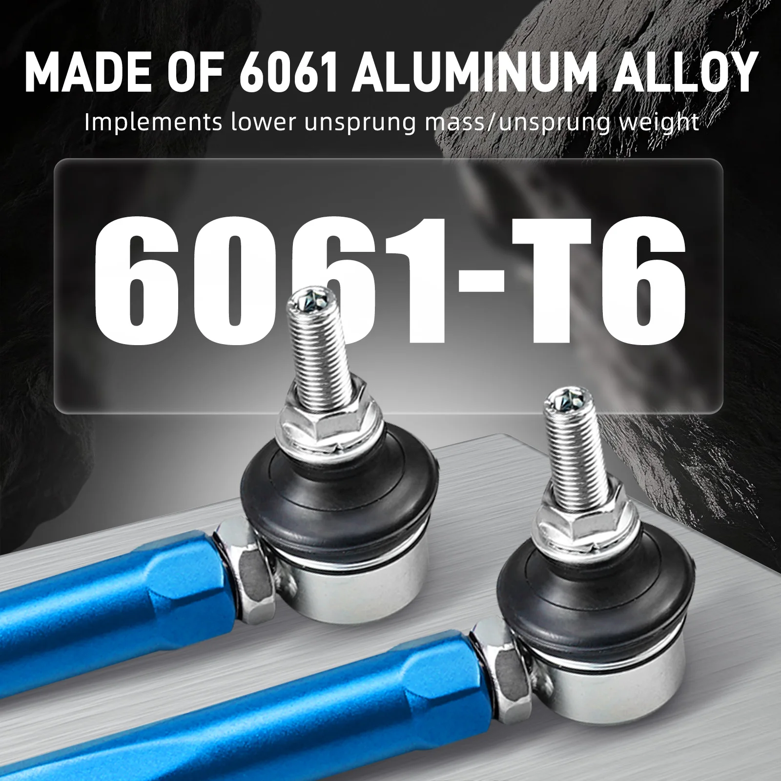 BEVINSEE 1 Para Regulowanych Przednich Łączników Drążka Stabilizatora do BMW E46 1999-2006 Z4 E85 E86 2003-2008 Zastępuje 31356780847 31351095694