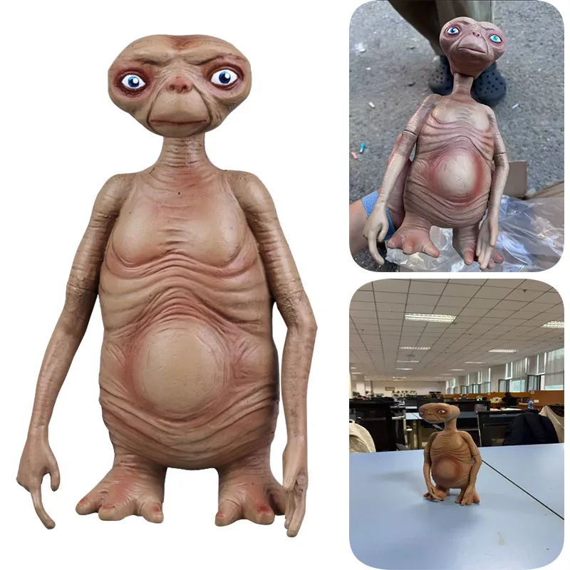 Muñeco de acción ET Alien UFO de PVC, figura de mesa disfrazada de Dobby, juguete de mascota de látex, accesorios de regalo, recuerdo, Halloween, Pascua, fantasía