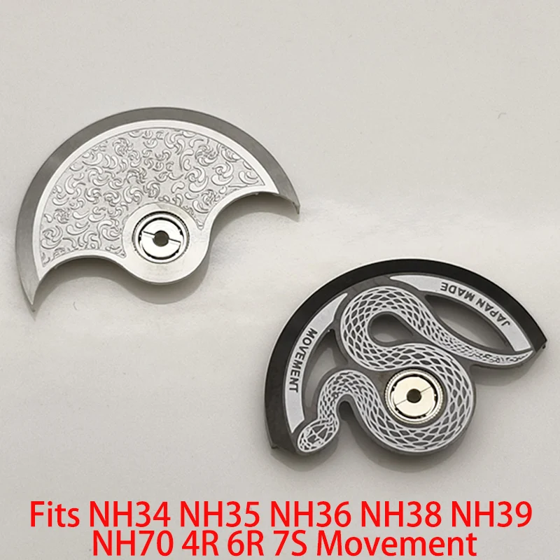 Mod NH35 حركة المطرقة التلقائية الدوار يناسب 4R 6R 7S26 NH70 NH34 NH35 NH36 NH38 NH39 حركة ساعة رجالي أجزاء مجددة #1