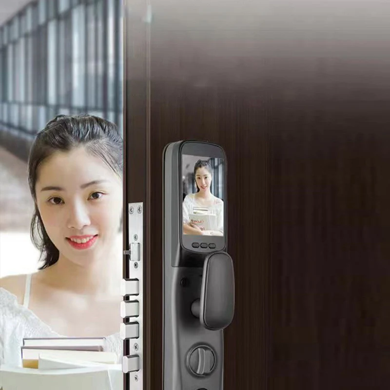 Tuya Wifi Face Recognition Door Lock Finger Vein Electronic Smart Door Lock Fingerprint Home Anti-theft Auto Remote Control Lock