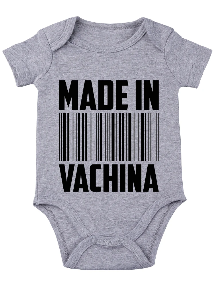 Hecho en Vachina, mono divertido para bebé, Body esencial para bebé, ropa bonita para bebé, trajes para niña recién nacida