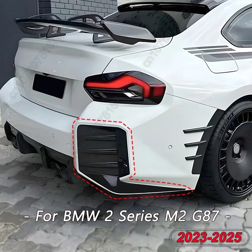

Накладка на задний бампер для BMW 2 серии M2 G87 2023-2025 MP Стиль, диффузор заднего бампера, накладка Airvent, глянцевый черный, комплекты кузова, тюнинг ABS