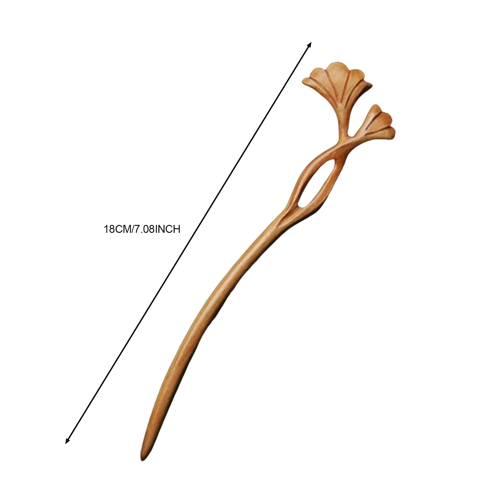 Ginkgo Biloba Leaf Hair Sticks Headwear Fine Workmanship Long Straight Hair Stick for Women Girls and Hairdressing Salon image 6