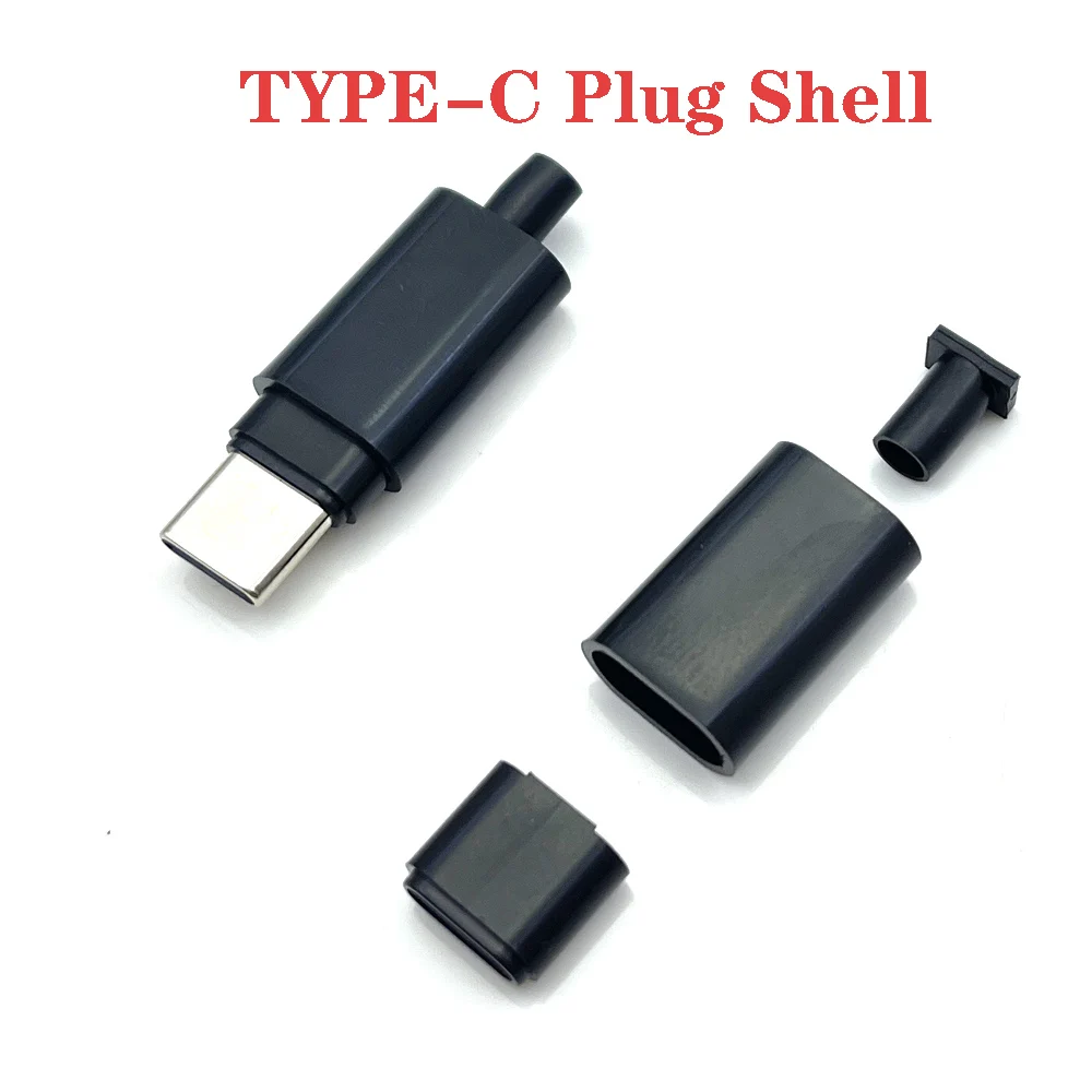 Wtyczka męska TYPE-C Obudowa z tworzywa sztucznego USB-C Plastikowa obudowa Złącze typu C Obudowa adaptera Wtyczki ładowania TYPE-C Obudowa z tworzywa sztucznego