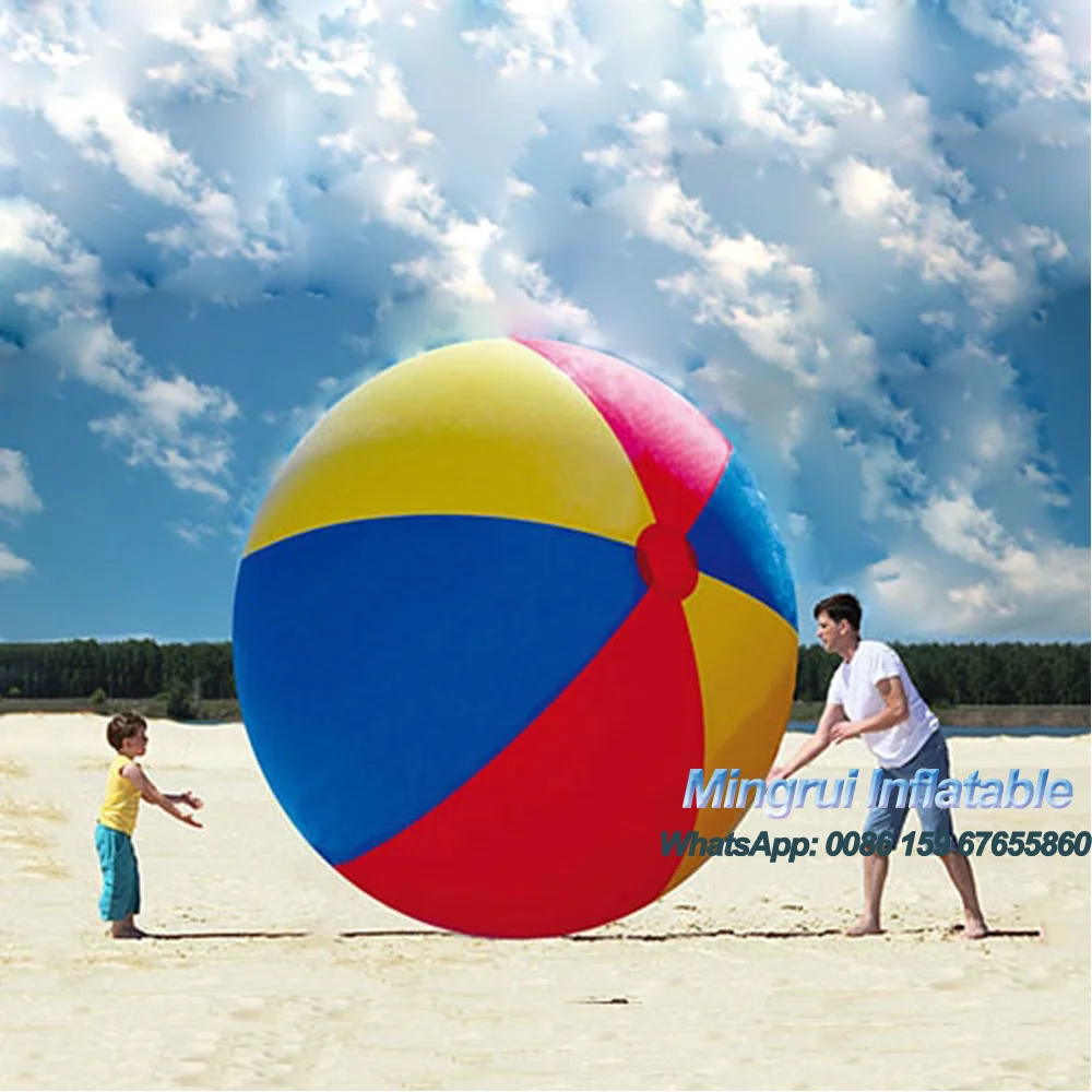 Pelota de playa inflable gigante popular, piscina de mar de 3 colores, globos de juego de agua para juegos de Playbeach