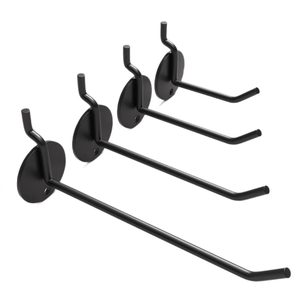 4PCS Special Hooks Perforated Board Hooks Tool Accessories Single Line Design Display Racks Hooks Shelves Hooks Hardware Storage
