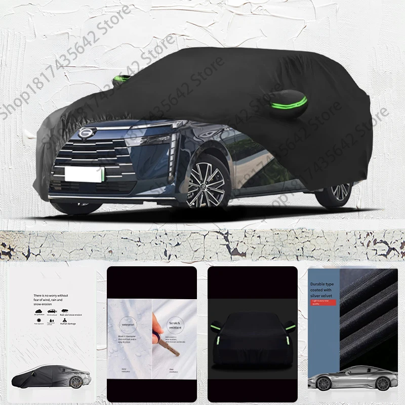 

For Trumpchi E8 Anti-UV Sun Shade Rain Snow Resistant Black Cover Dustproof Car umbrella Full Car Cover Outdoor Protection