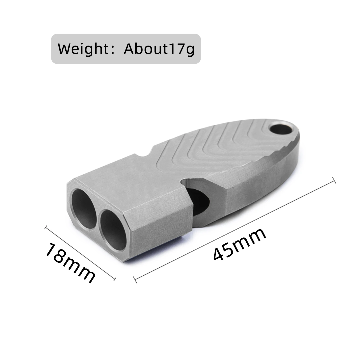 Titanium Legering Levensreddend Fluitje Camping Sport Training Fluit Fluit Outdoor Edc Tool