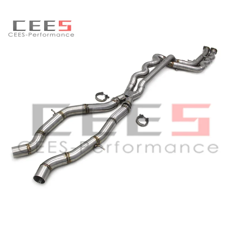 

CEES средняя труба из нержавеющей стали для BMW M3/M4 F80/F82 S55 3.0T 2014-2019, выхлопная система, выхлопные трубы