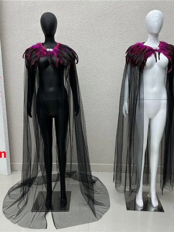 capa-de-plumas-de-longitud-media-chal-de-malla-cuello-falso-accesorio-de-moda-elegante-abrigo-de-invierno-diseno-versatil-y-con-estilo-origen-chino