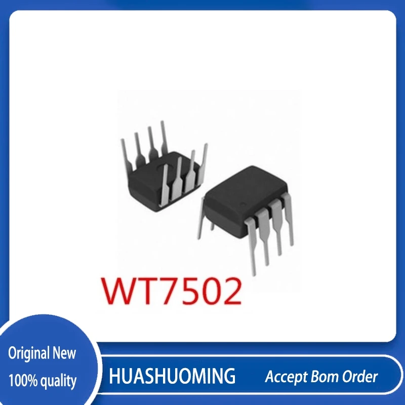 10Pcs/Lot  WT7502V WT7502   DIP-8  NCP1271P65G 1271P65  NCP1271 DIP-7   100% New Original