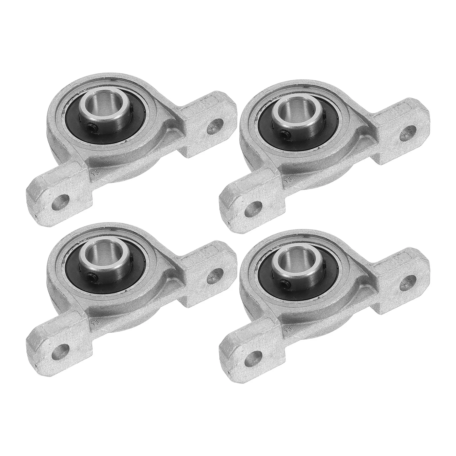 

4Pcs Zinc Alloy Bearing Housings Fixed Pillow Block Bearings 8mm Bore Pillow Block Mounted Bearings for Linear Motion Shaft Rod