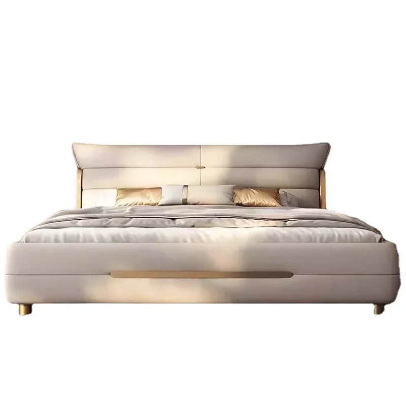 Letto estetico moderno Organizzatore multifunzione King Size Letto matrimoniale Spazio portaoggetti Marco De Cama Queen Moderno Mobili di lusso