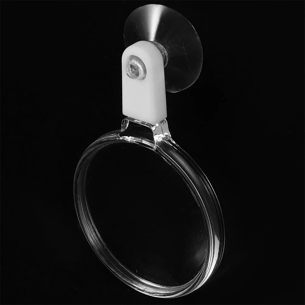2Pcs Suction Cup Magnifying Glass Acrylic Fish Tank Magnifier for Aquarium Viewing Micro Landscapes Ants Spiders Plants Small