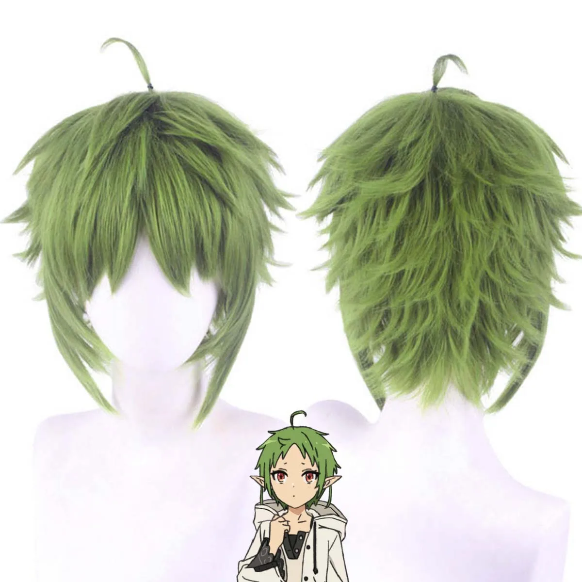 

Аниме безработная реинкарнация косплей Mushoku Tensei Sylphiette Greyrat зеленый парик