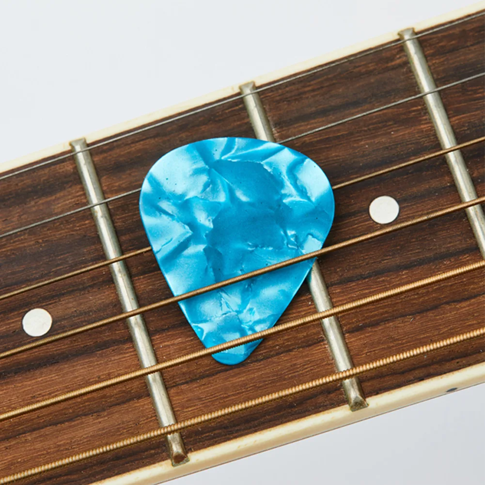 JEPicks-Plectre en celluloïd pour basse électrique acoustique, accessoires multicolores de 0.46mm, 12 pièces