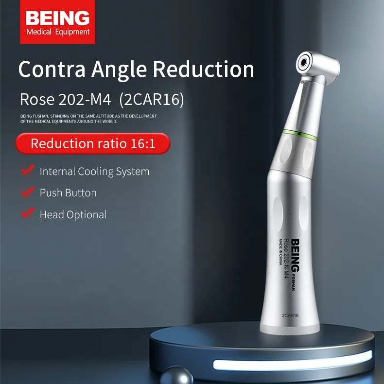 BEING Dentist Smart Equipment 16:1 Reduction Contra Angle Handpiece Push Head Cordless Endodontic Endo Motor