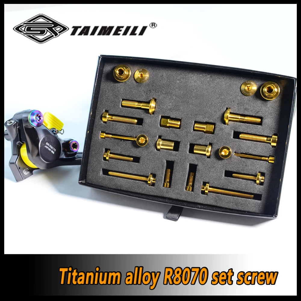 TAIMEILI GR5 Titanium Alloy Brake kit Screws For Shimano XT R8170 R8070 Bicycle Derailleur Mod Repair screw
