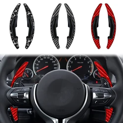 2Pcs Car-styling Cabon Fiber Wheel Paddle Shifter Gear Shift Shifter Extension For BMW M2 M3 M4 M5 M6 X5M X6M Car Interior