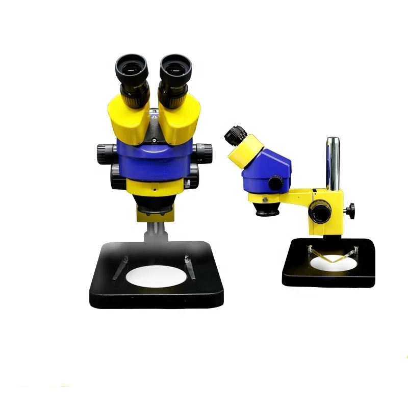 7-45X Binocular Stereo Microscope With Big Base Extension Holder LED Light Stereo Zoom Microscope For Phone MainBoard Repair