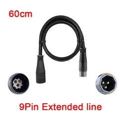 Bicycle Wheel Hub Motor Extension Cable 9 Pin Female To Male Connector Suitable for 1000W Motor Bicycle Accessories