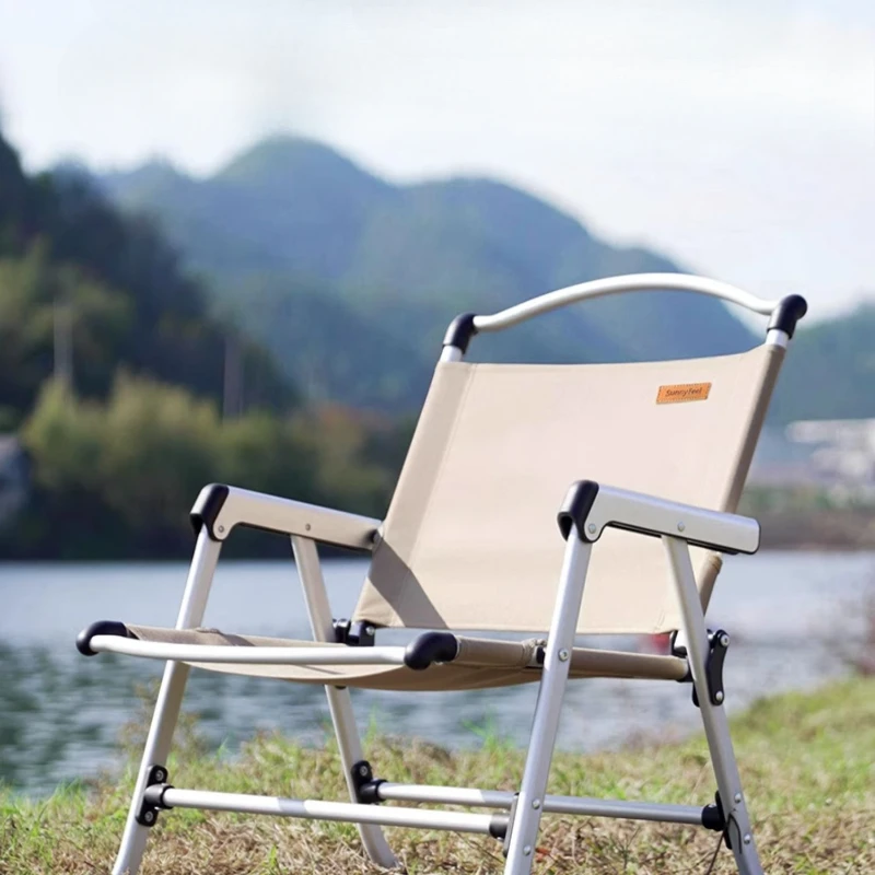 New Reclining Fishing Chair, Portable All-Terrain Seat, Aluminum Alloy Folding Stool, Compact Sofa for Camping  Fishing Trips