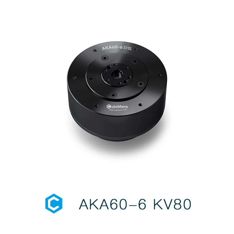 AKA60-6 KV80 24V/48V 브러시리스 모터는 서보 및 MIT 모두를 지원하며, 바퀴 달린 로봇 AGV에 적합하며 높은 방사형 하중 용량을 가집니다.