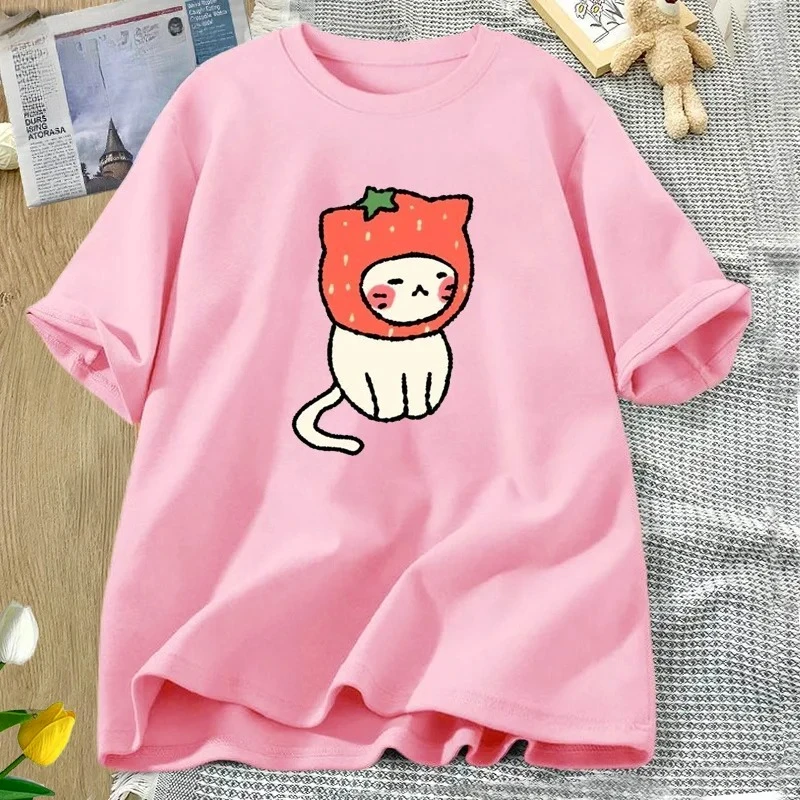 

Yoongi Cat T-shirt Funny Printed Cotton Short Sleeve Tees Summer Unisex Women Men T Shirt Casual Round Neck T Shirts Streetwear