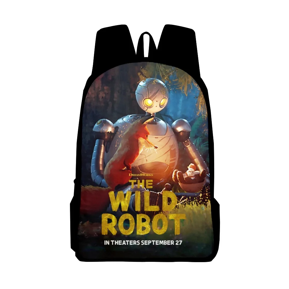 Tas Ransel Anime The Wild Robot, Tas Ransel Pelajar Mode Ekspor
