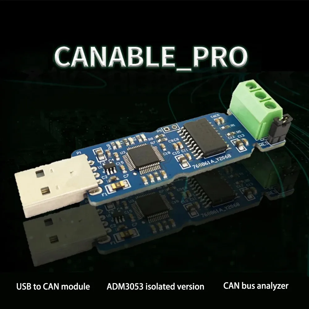 USB to CAN BUS Analyzer CANABLE PRO Controller CANBUS Debugger ADM3053 Isolated Serial Protocol Transceiver
