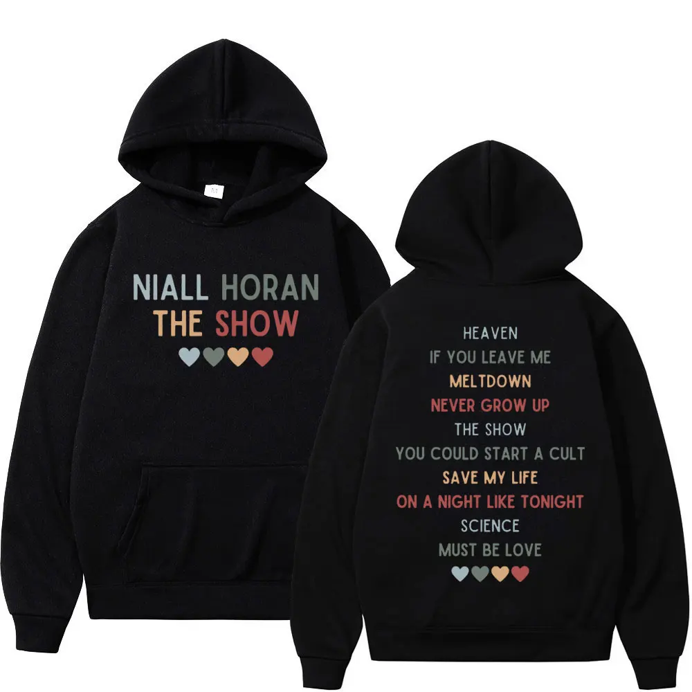 

Singer Niall Horan The Show Album Track List Print Hoodie Concert Tour Fan Gift Hooded Sweatshirts Unisex Fashion Y2k Pullovers