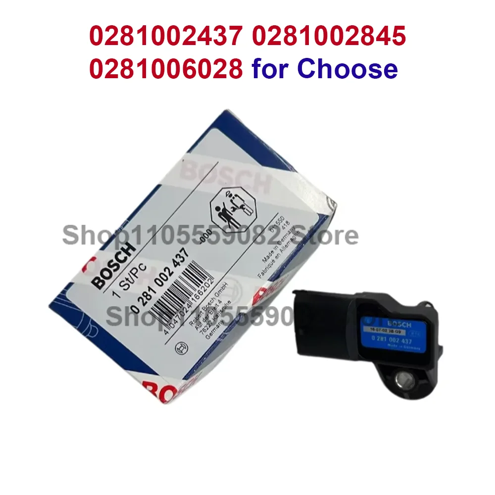 Image of Original 0281002437 0281002845 0281006028 MAP Ansaugkrümmer-Drucksensor für ALFA ROMEO GM FIAT IVECO 0281006077 0281006029