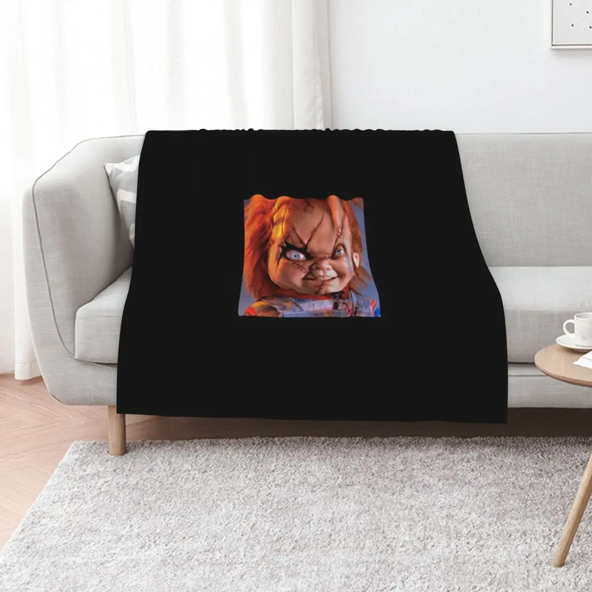 

Bride Of Chucky- Chucky Close Up Throw Blanket For Sofa Thin Shaggy Cute Plaid For Decorative Sofa Blankets