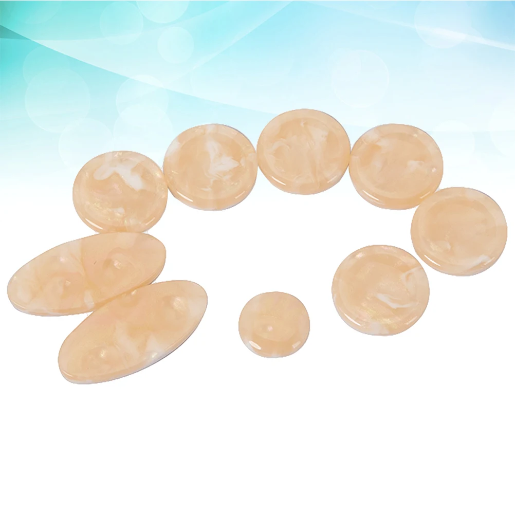 

9 Pcs/set Saxophone Button Key Inlays Push Keys Buttons Milky Yellow Mute Alto Accessories Part Accessory